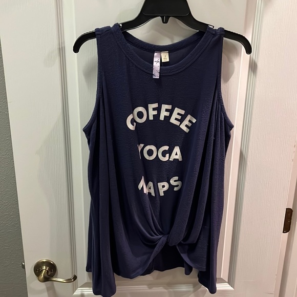 Navy Alya cold shoulder super soft long sleeve top - Picture 3 of 4